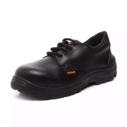 Agarson Steel Toe Safety Shoes High Ankle PVC Sole Black Full Grain Leather Size UK 5, POWER-1 Black-5-11