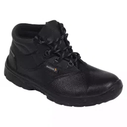 Mallcom Steel Toe Safety Shoes High Ankle PU Sole Black Leather Size UK 12, Vivvera S1BG-image-15
