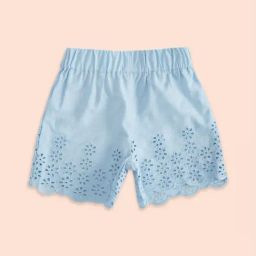 Pantaloons Baby Blue Cotton Regular Fit Shorts-image-70