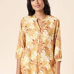 Akkriti by Pantaloons Mustard Printed Tunic-picture-14