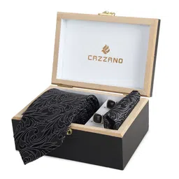Cazzano Men Tie and Pocket Square with Combo Accessory Gift Set-image-29