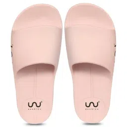 Doubleu Women's Pink Slides-image-43