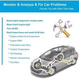 MODAXE V2.1 Scanner Type Android & iOS Operating Bluetooth Advance OBD II Diagnostic Scanner for Vehicle, Mini ELM327 image 5