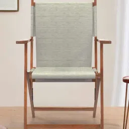 Chumbak Bistro Srilanka Solid Green Wood Folding Chair-image-81