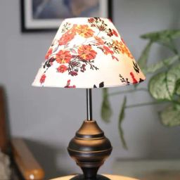 Homesake Cone Marigold Multicolor Metal Table Lamp with B22 Holder-22