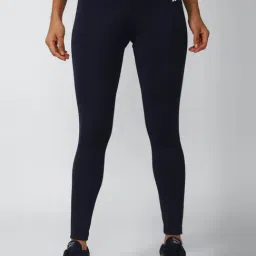 Reebok Navy Mid Rise Sports Tights-image-107