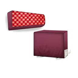 The Furnishing Tree Split AC Cover Set of Indoor and Outdoor Unit Used for 1.5 Ton Bluestar VBTU Gi-picture-23