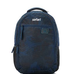 Safari Unisex Blue & Blue Printed Backpack-16
