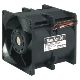 SANYO DENKI AXIAL FAN, 80MM, 12VDC, 158.9CFM, 76DBA, 9CRA0812P8G001-42