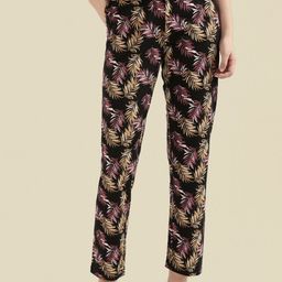 Go Colors Printed Cotton Mid Rise Lounge Pants-picture-23