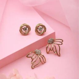 Aatmana Gold-Plated Classic Stud Earrings - Set of 2-31