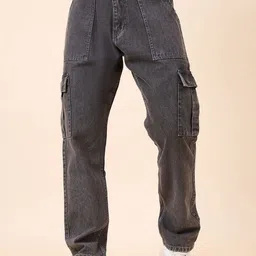 STUDIO NEXX Men Relaxed Fit Mid-Rise Cargo Jeans-image-32