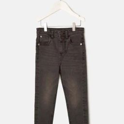 Angel & Rocket Kids Dark Grey Solid Jeans-image-98