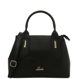 Lavie Liz Rumba Black Textured Medium Handbag-image-48