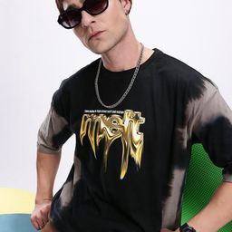 Kook N Keech Oversized Fit Dyed Effect Pure Cotton T-shirt-image-13