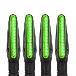 A4S Indicator Lights for Hero Honda Bajaj Tvs Yamaha Suzuki Bikes -Green (Pack of 4)-30