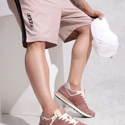 WROGN Men Side Striped Loose Fit Pure Cotton Shorts-image-5