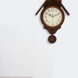 CHRONIKLE Elegant Brown Wood Wall Clock-46