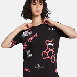 METTLE Women Printed T-shirt-image-67