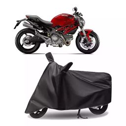 Auto Pearl Polyester Two Wheeler Cover for Ducati Monster 795 (Grey)-image-54