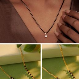 Anouk Pack of 3 Gold-Plated Brass Mangalsutra image 1