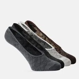 Roadster Men Pack of 4 Self-Checked Shoe Liners image 1