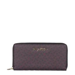 TOMMY HILFIGER Navy & Burgundy Millie Printed Small Wallet-image-1