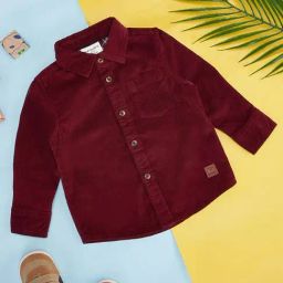 Pantaloons Baby Maroon Cotton Regular Fit Full Sleeves Shirt-image-78