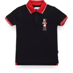 U.S. Polo Assn. Kids Navy Solid Polo T-Shirt-picture-25