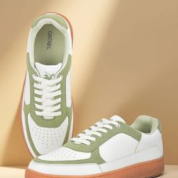 Cantabil Men Colourblocked PU Sneakers-picture-28