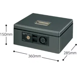Kokuyo 318x228x79 mm Green A4 Portable Safe with Dial, CB-11G-image-61