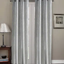 Myntra Elegant Homes Grey 2 Pieces Printed Long Door Curtain-44