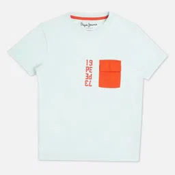 Pepe Jeans Boys Typography Printed Round Neck Pure Cotton T-shirt-image-41