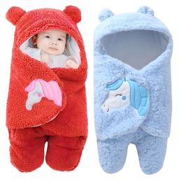 Brandonn Flannel Hooded Wearable Blanket Unicorn Patch Pack of 2 - Red & Sky Blue-image-35