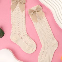 Kick & Crawl Bow Detailed Stockings - Cream-image-31