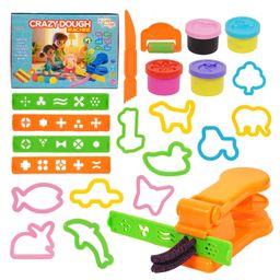 Toyshine Crazy Soft and Smooth Dough Clay Set with Machine Cutting and Moulding Playset for Kids-11