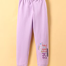 Tango Looper Knit Full Length Lounge Pant With Text Print - Mauve-image-87