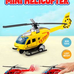 Toysire Diecast Helicopters Mini Model Plane with Spinning Propellers for Kids Birthday Gift(Pack of 1)-0