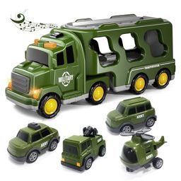 Kidology Military Transport Truck Toy Set with Army Vehicles, Soldiers, and Helicopters-26
