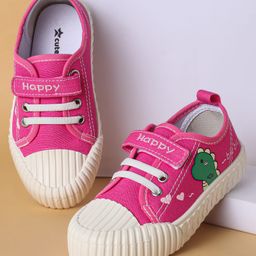 Cute Walk by Babyhug Casual Shoes with Velcro Closure & Dino Print - Fuchsia-image-86
