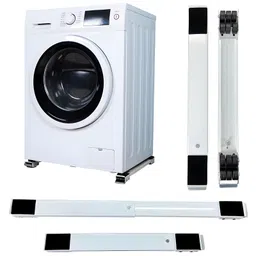 COZY VIBES SET OF 2 adjustable Heavy Duty Front Top Load Washing Machine Refrigerator Dishwasher Stand/Trolley (Load Capacity 200Kg) - PACK OF 1 - COLOR MAY VARY-picture-14