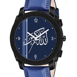 CSAMON Men Dial & Leather Bracelet Style Straps Analogue Watch C1004BLK Islamic-34