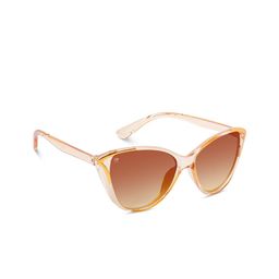 FUNGLASSES Unisex Cateye Sunglasses with UV Protected Lens 82186 BROWN CATEYE LD-image-25