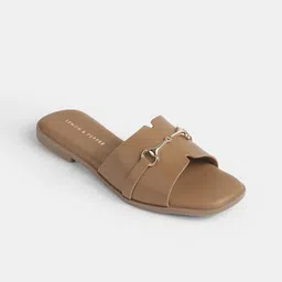 LEMON & PEPPER Women Open Toe Flats with Buckles-4