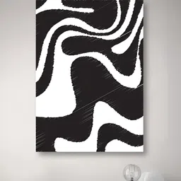 nestroots White & Black Canvas A Storm Within the Silence Wall Paintings-picture-18