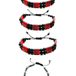 Dynamic Retail Global Unisex 4 Pieces Beaded Wraparound Bracelets-image-53