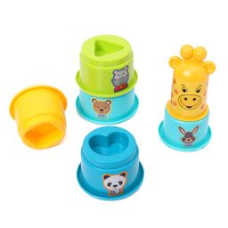 Toymate Giraffe Face Stacking Toy Multicolor - 6 Stacks image 5