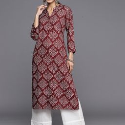 Varanga Bandhani Printed Block Print Kurta image 1