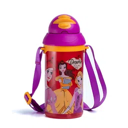 Disney Pink & Red Printed Smart Vacuum Sipper Water Bottle 400 ml-image-101