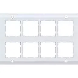 Anchor Ziva White 16 Module 27 x 16.5 cm Cover Plate with Base Frame 68516-C (Pack of 5)-picture-31